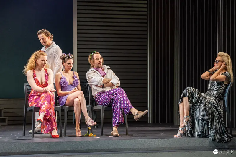 "Trilogie der Sommerfrische" Rehearsal at Theater in der Josefstadt, Vienna, May 2024