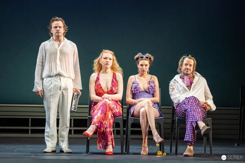 Rehearsal for Trilogie der Sommerfrische at Theater in der Josefstadt Vienna