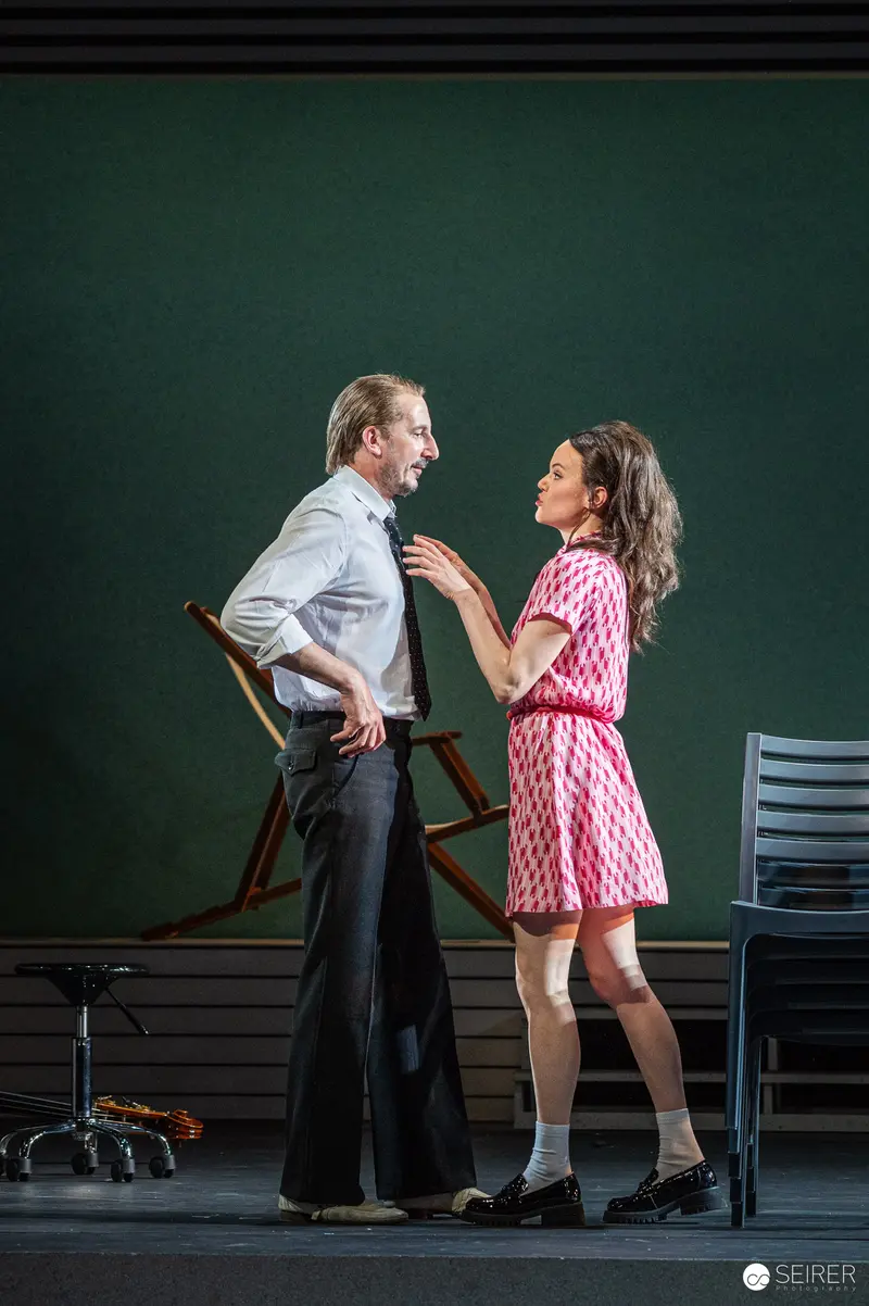 Rehearsal Scene from "Trilogie der Sommerfrische" at Theater in der Josefstadt, May 2024