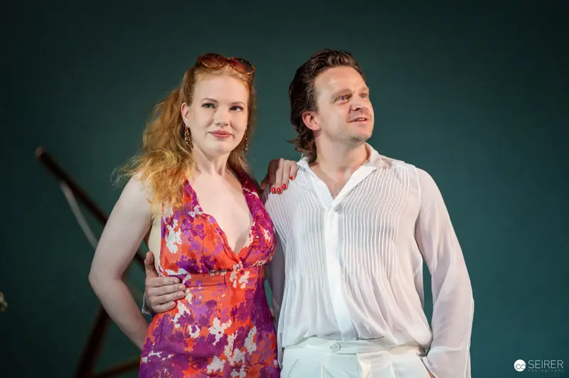 Rehearsal for "Trilogie der Sommerfrische" at Theater in der Josefstadt, Vienna