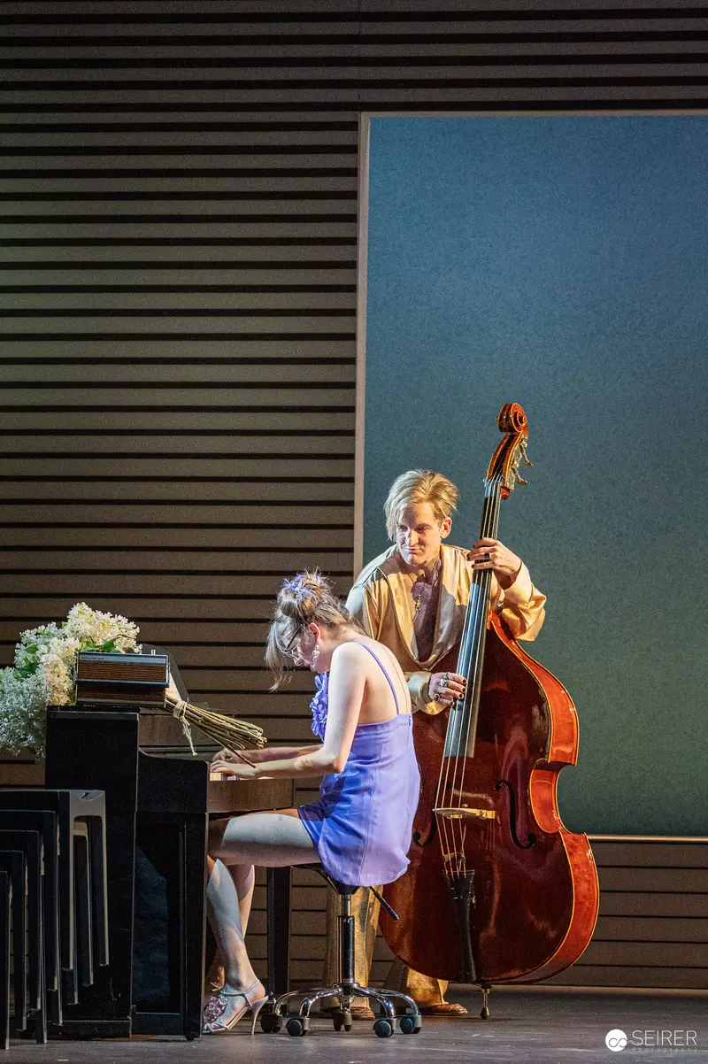 Piano and Double Bass Rehearsal at Theater in der Josefstadt, May 2024