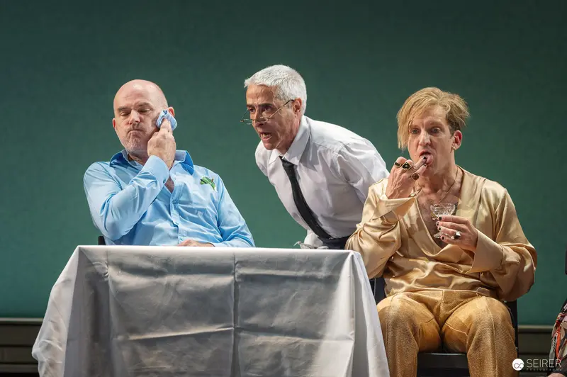 Rehearsal for "Trilogie der Sommerfrische" at Theater in der Josefstadt, May 2024
