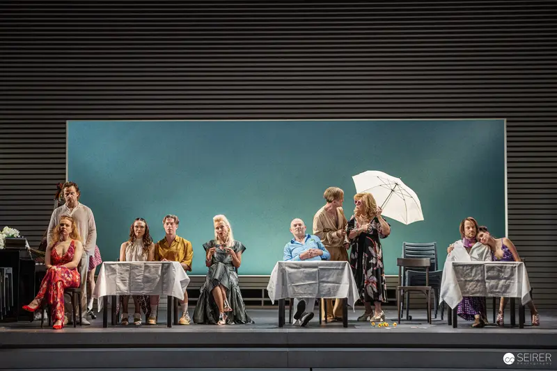 Trilogie der Sommerfrische Rehearsal at Theater in der Josefstadt, Vienna