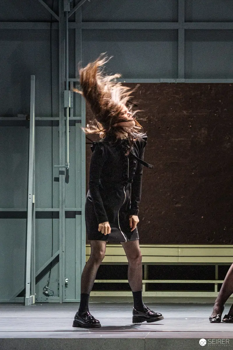 Performer in Dynamic Motion at Theater in der Josefstadt Rehearsal, May 2024