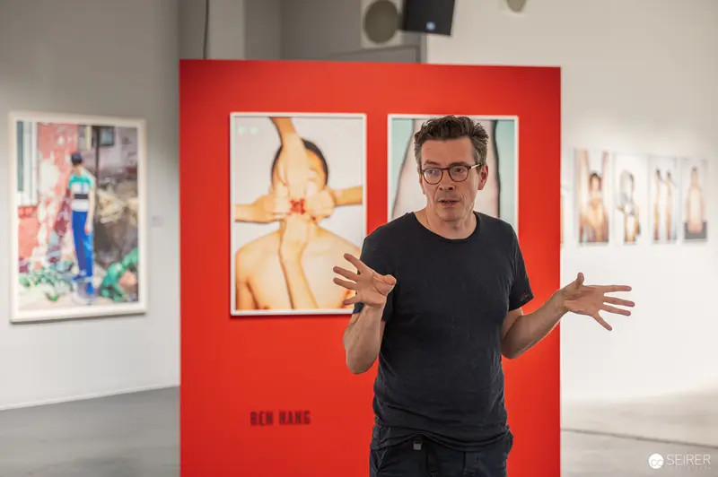 Ben Hans Presenting Art Exhibition at WestLicht Gallery Photography Event