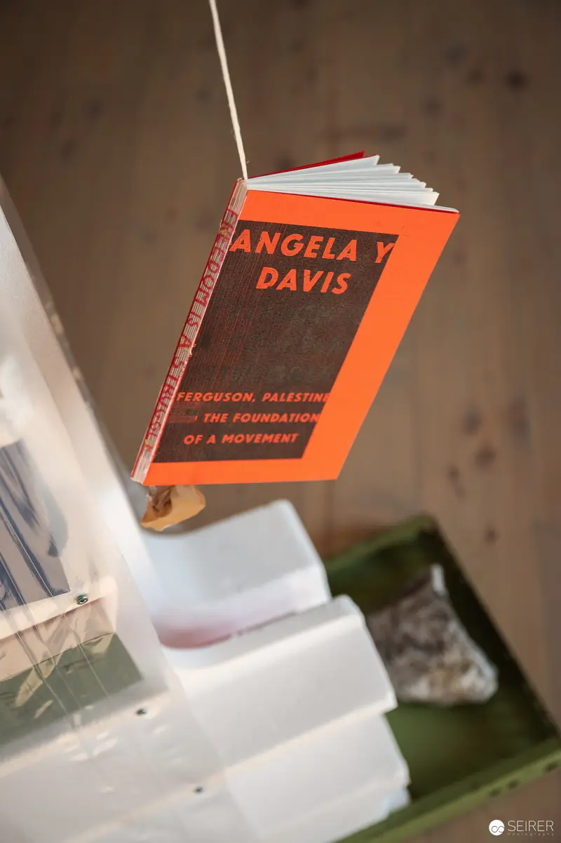 Angela Davis Book Cover in Artistic Close-Up Photograph