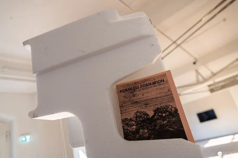 Formless Formation Book Display in White Gallery Space