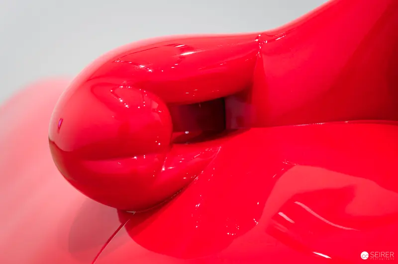 Erwin Wurm's Sculptural Abstraction in Glossy Red Organic Forms