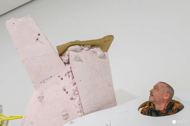 Erwin Wurm's Surreal Installation Revealing Sculptural Performance at ALBERTINA MODERN