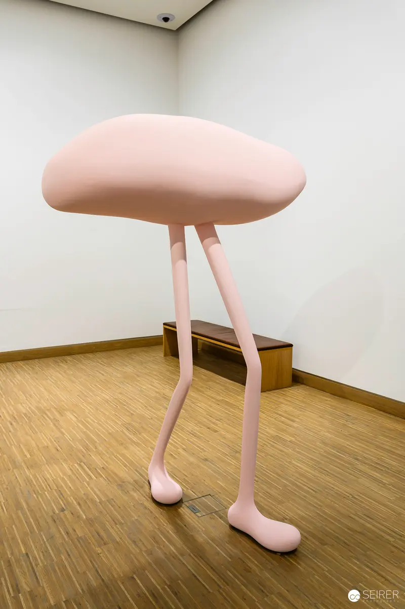 Erwin Wurm's Surreal Anthropomorphic Sculpture with Elongated Legs
