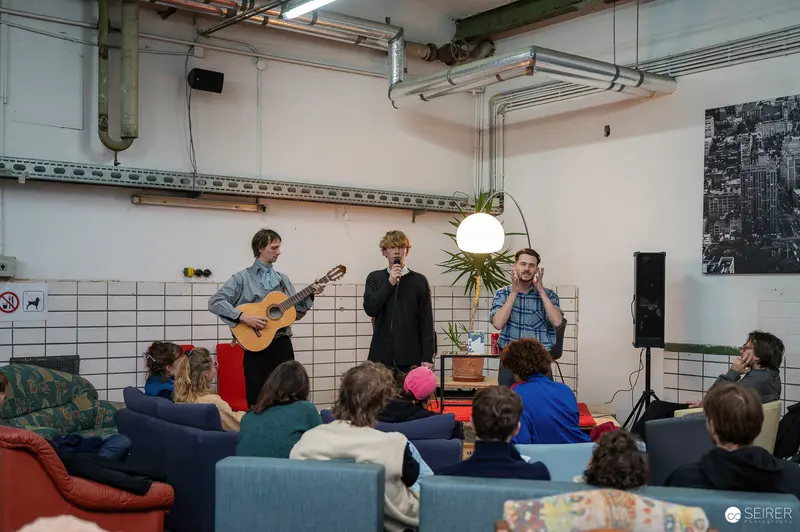 Anton Maria Moser Reading at Carla Mittersteig Cultural Space