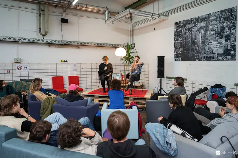 Anton Maria Moser Reading at Carla Mittersteig Cultural Event