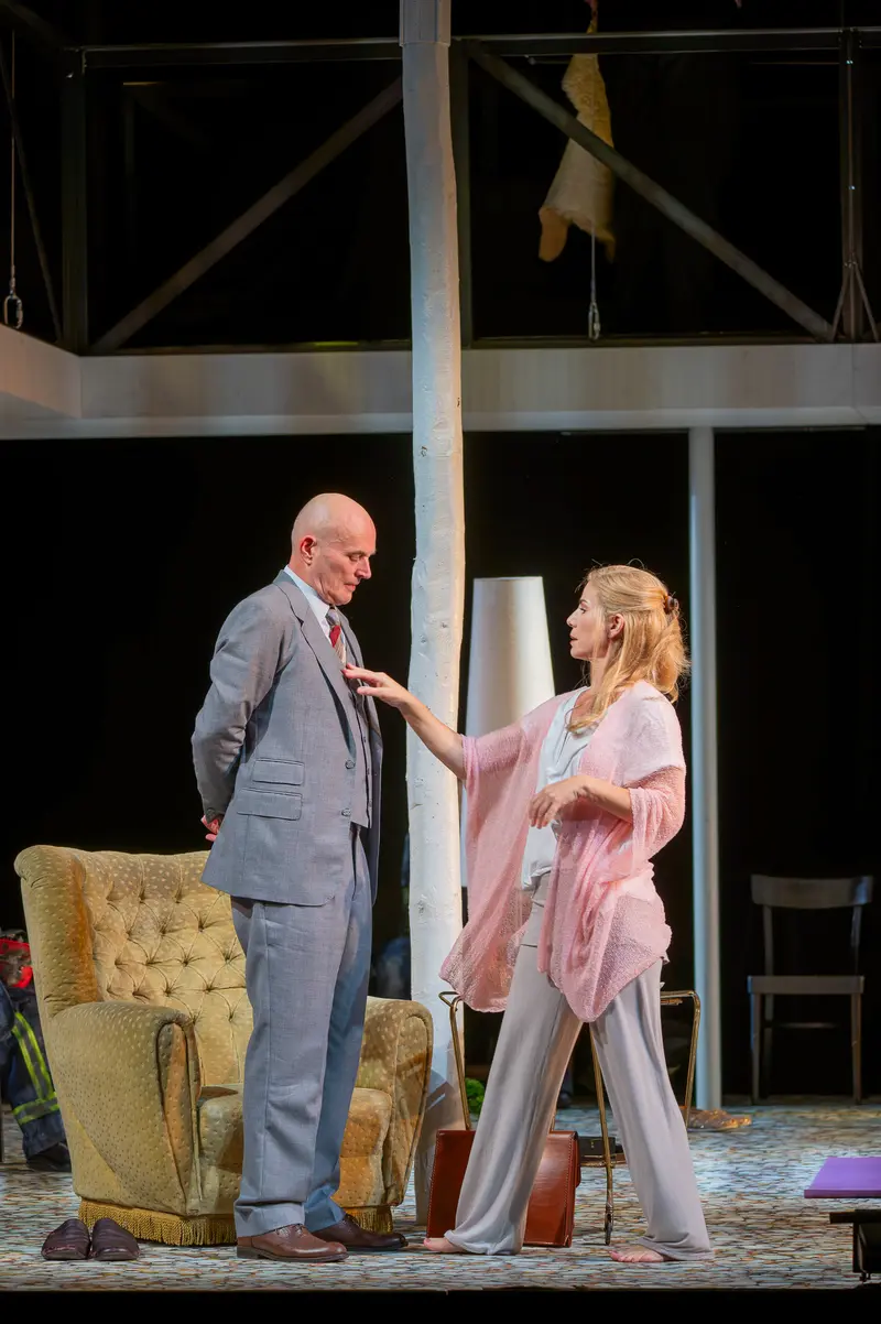 Theater der Josefstadt Production of "Biedermann und die Brandstifter" Stage Scene