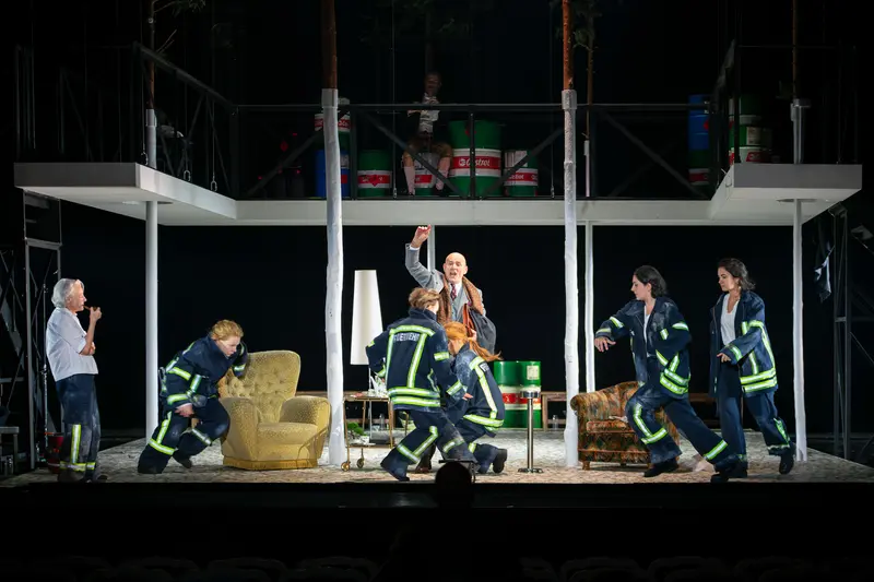 Theatrical Performance of "Biedermann and the Arsonists" at Theater der Josefstadt