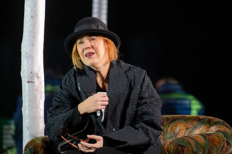 Actor Performing in "Biedermann und die Brandstifter" at Theater der Josefstadt