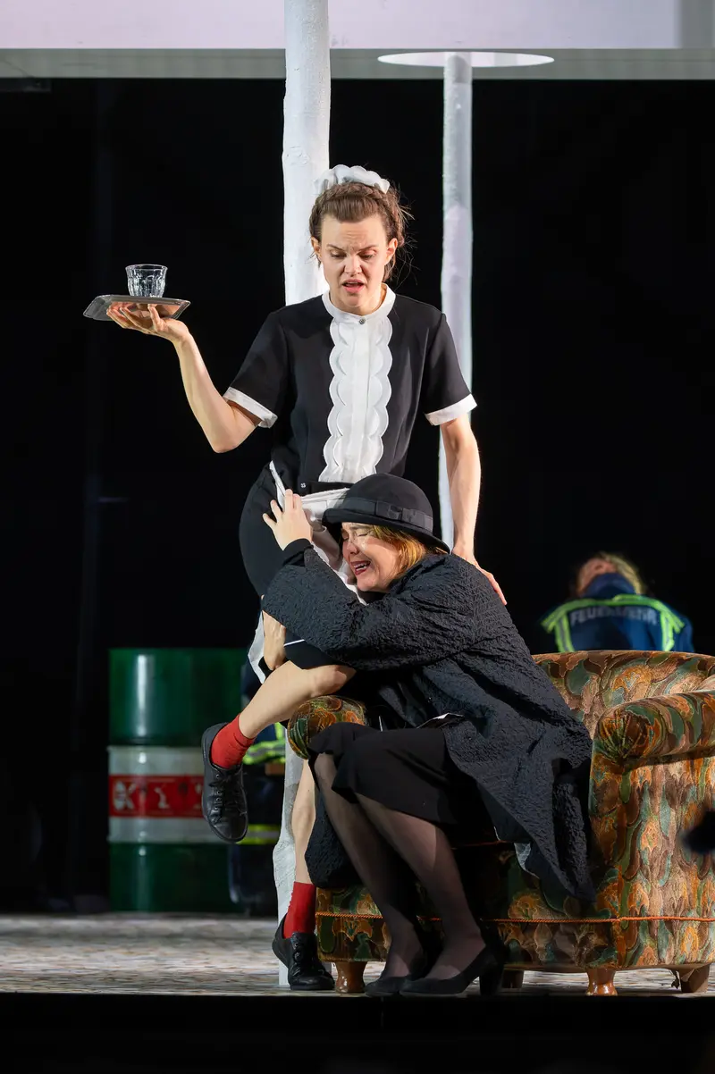 Theater der Josefstadt Production of "Biedermann und die Brandstifter" Performance Scene