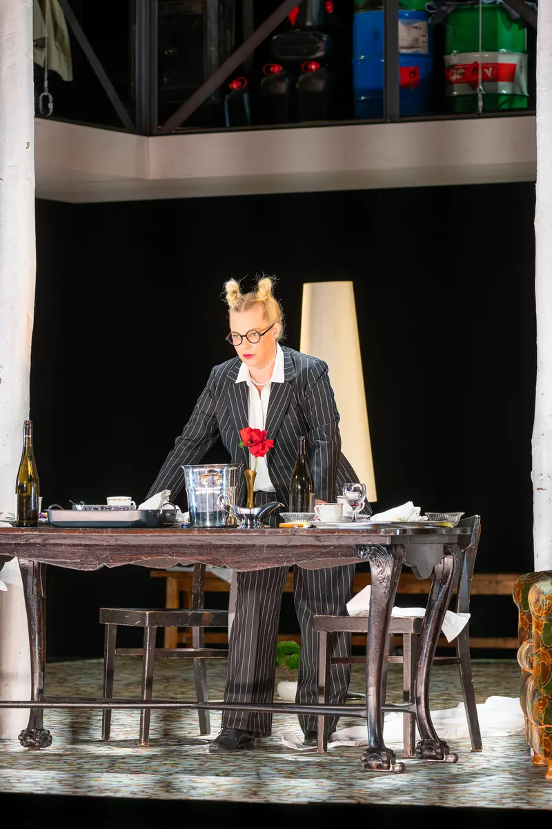 Theatrical Performance of "Biedermann und die Brandstifter" at Theater der Josefstadt