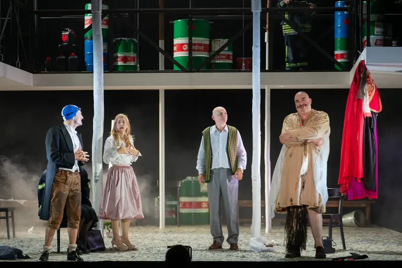 Theater der Josefstadt Performance of "Biedermann und die Brandstifter" with Ensemble Cast