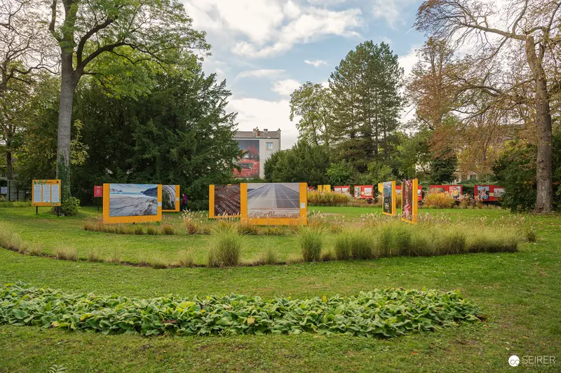 La Gacilly Baden Photo Exhibition Outdoor Display in Park Setting