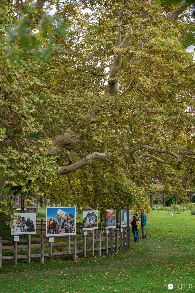 La Gacilly Baden Photo Exhibition Under Autumn Trees with Outdoor Gallery