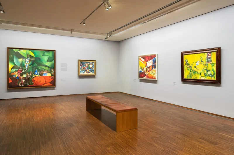 Vibrant Chagall Exhibition Gallery View at Albertina Museum Vienna