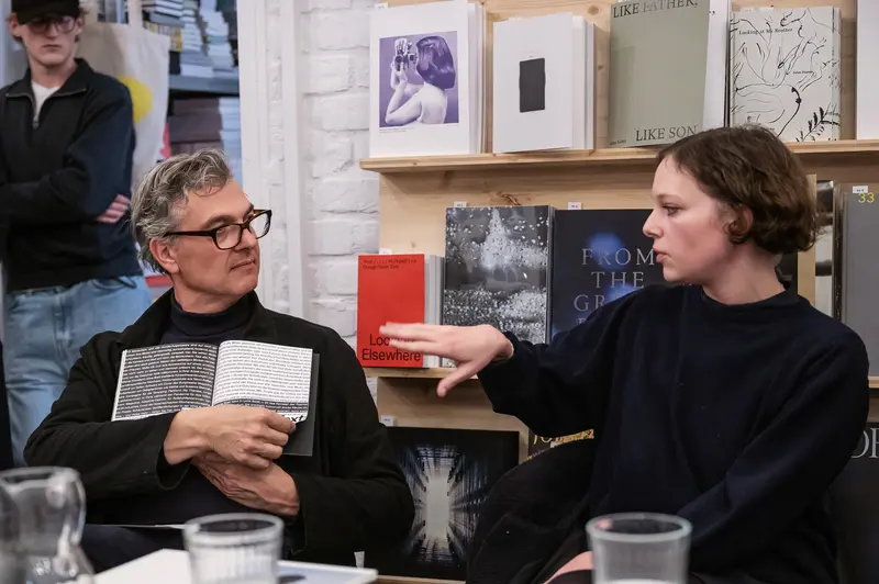 Anna Breit and Eric Asamoah at Book Presentation with Felix Hoffmann