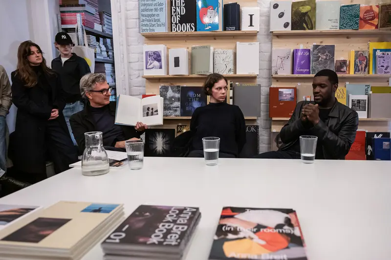 Anna Breit and Eric Asamoah at Book Presentation with Felix Hoffmann