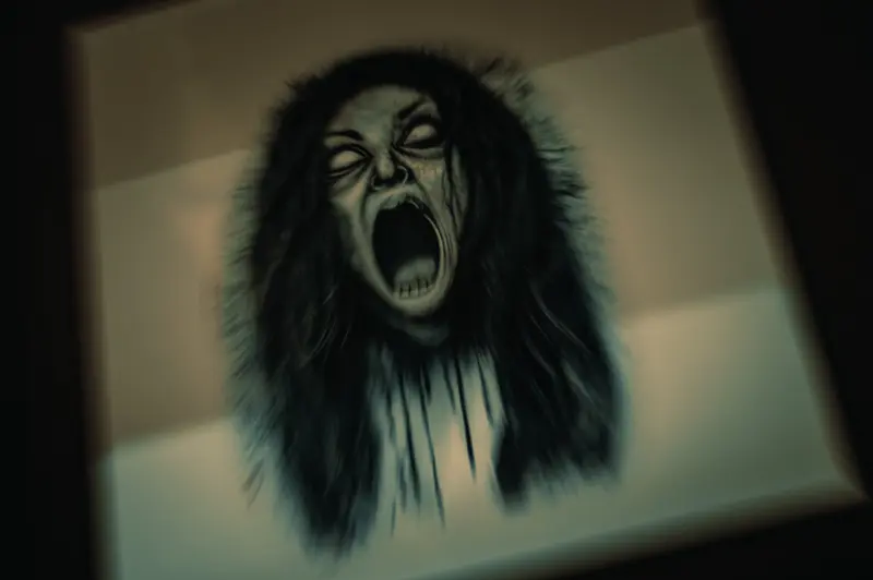 Spectral Scream: Haunting Apparition from Webster Haunted University Halloween Event