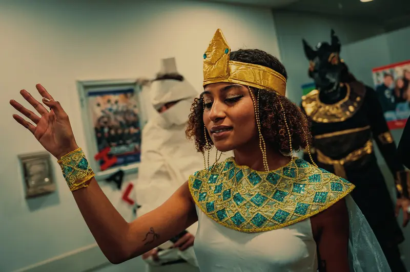Egyptian-Inspired Costume at Webster Haunted University Halloween Event