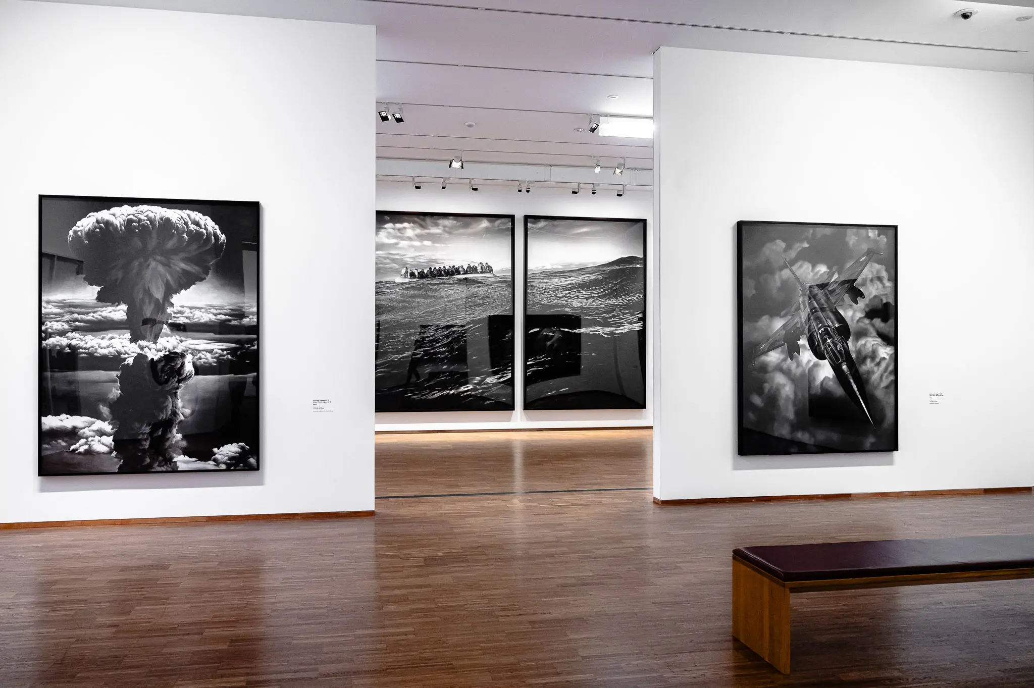 Atomic Bomb Mushroom Cloud and Nuclear Warfare Photography Exhibition