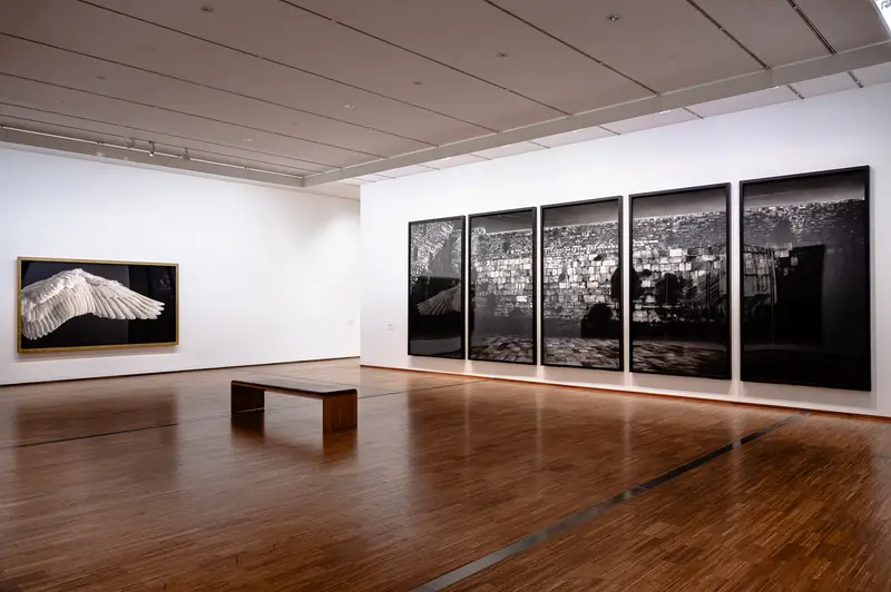 Robert Long Exhibition at Albertina Vienna: Black and White Gallery Installation