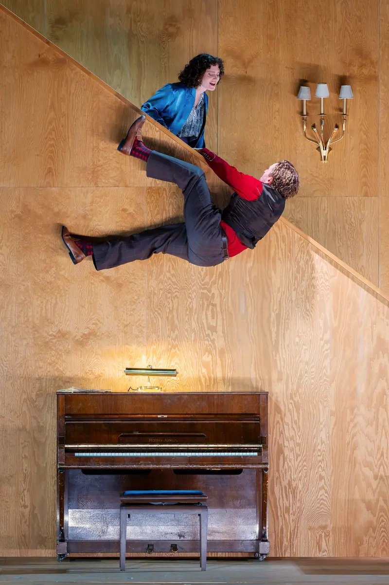 Dramatic Leap During Uncle Vanya Rehearsal at Theater in der Josefstadt