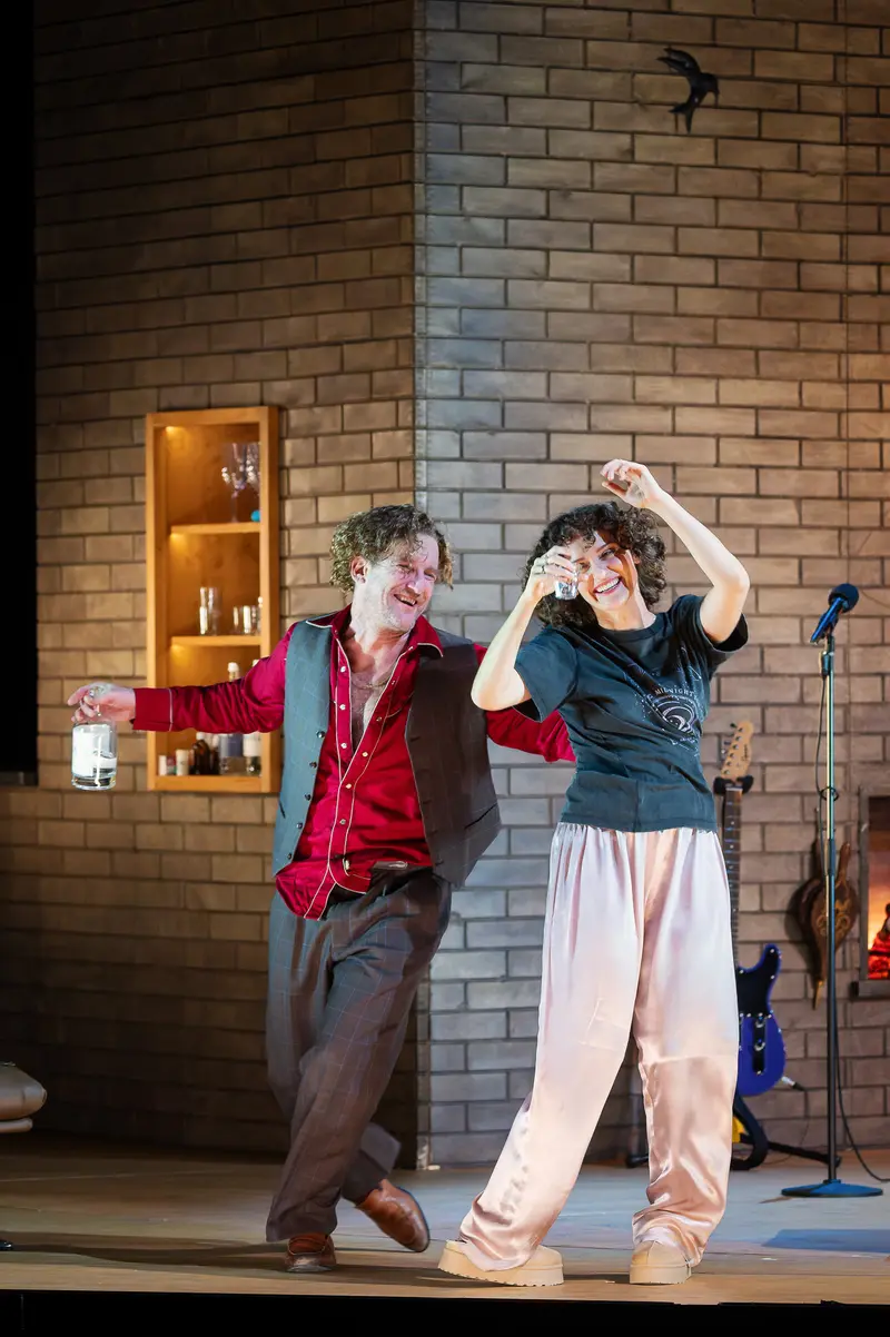 Raphael von Bargen and Colleague Performing in Chekhov's "Uncle Vanya" at Josefstadt Theatre