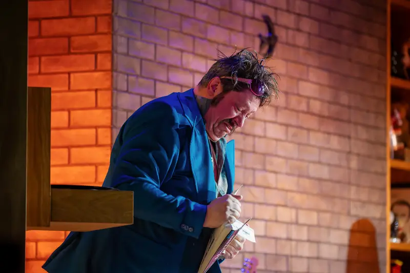 Raphael von Bargen as Wanja During "Uncle Vanya" Theatrical Rehearsal in Josefstadt