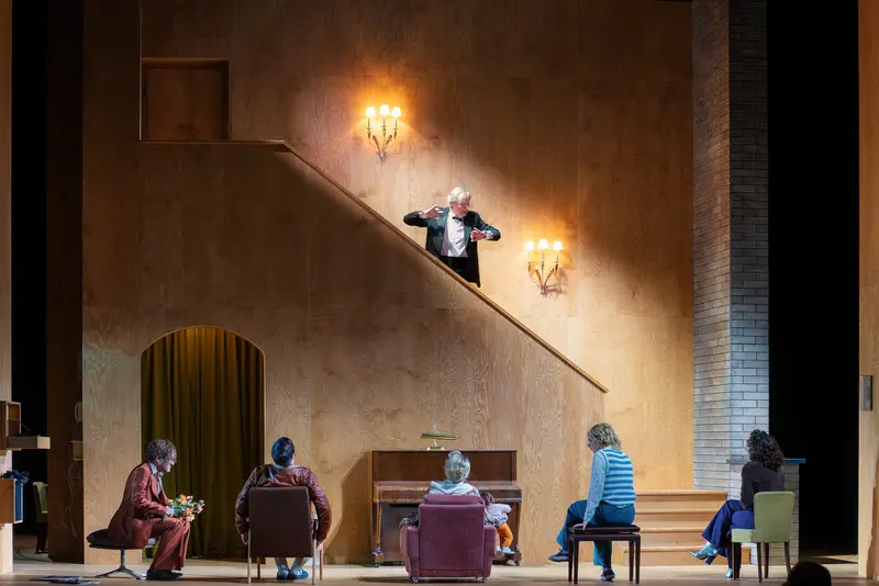 Chekhov's "Uncle Vanya" Stage Rehearsal at Theater in der Josefstadt, Vienna