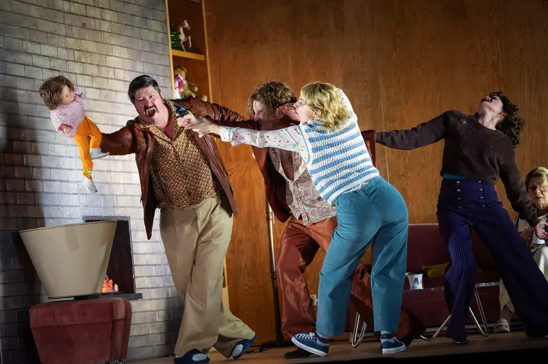 Dramatic Scene from "Uncle Vanya" at Theater in der Josefstadt, Vienna