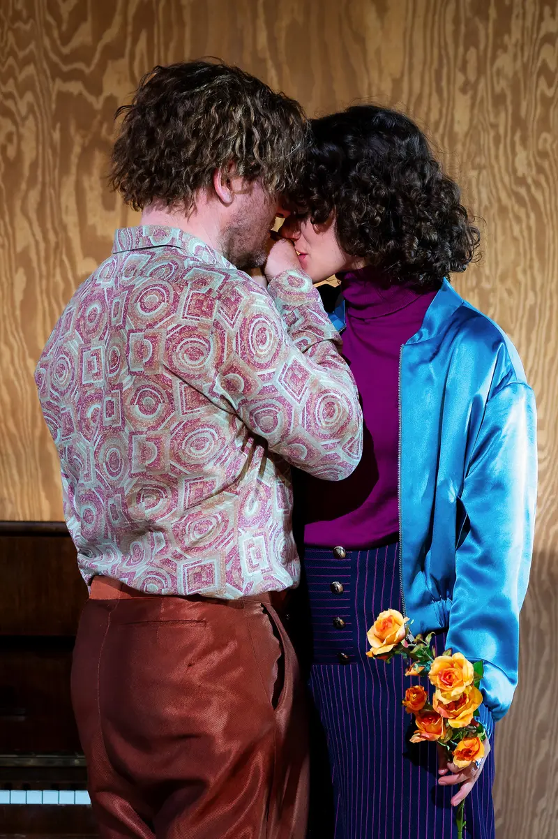 Intimate Moment from "Uncle Vanya" Theater Production in Josefstadt