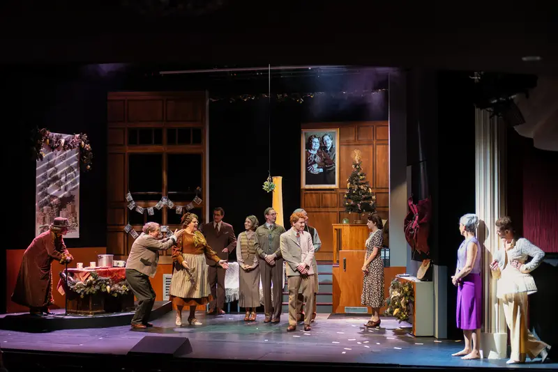 Theater Performance Scene from "Miss Scrooge" at Kammerspielen, 2024