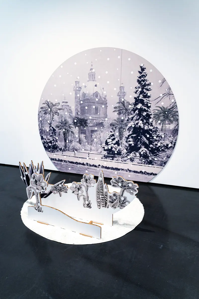 Winter in Vienna Exhibit: Delicate Snow Globe Art Installation at Wien Museum