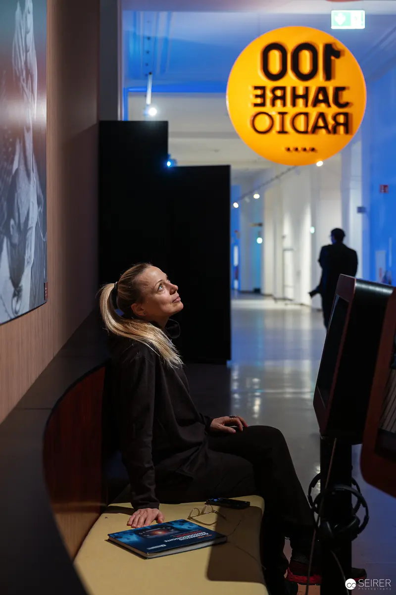 Contemplative Moment at 100 Years of Radio Exhibition in Technical Museum Vienna