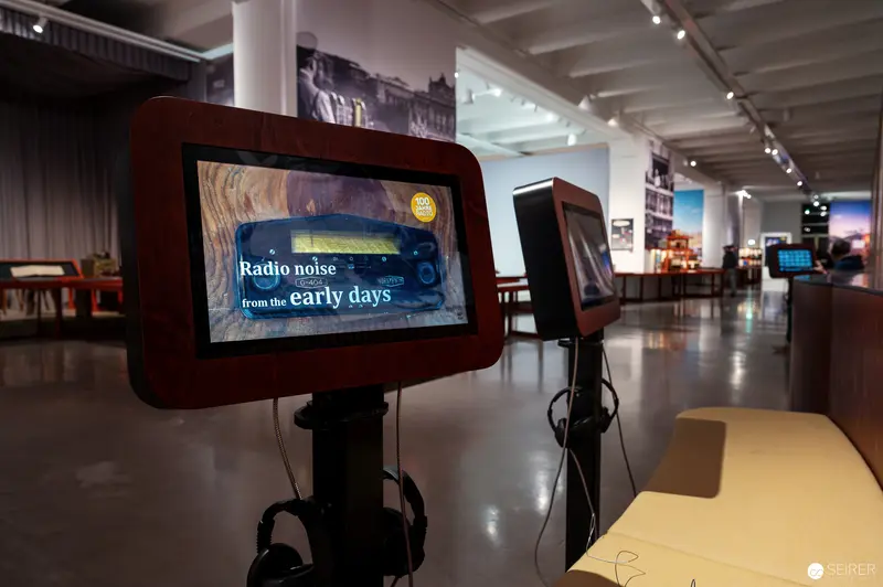 Radio Noise Interactive Display at Technical Museum Vienna Exhibit