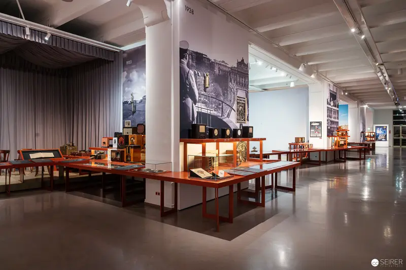 Radio Exhibition Displays at Technical Museum Vienna, Showcasing 100 Years of Technology