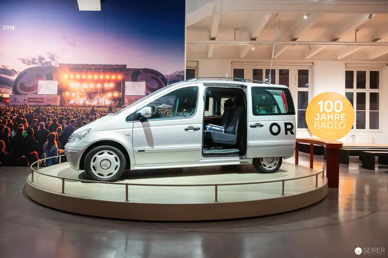 Mercedes Van on Display at "100 Years of Radio" Exhibition in Vienna Technical Museum