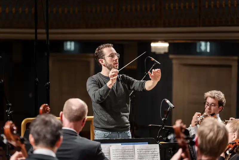 TU Orchestra Conductor Leads Rehearsal at Konzerthaus Wien