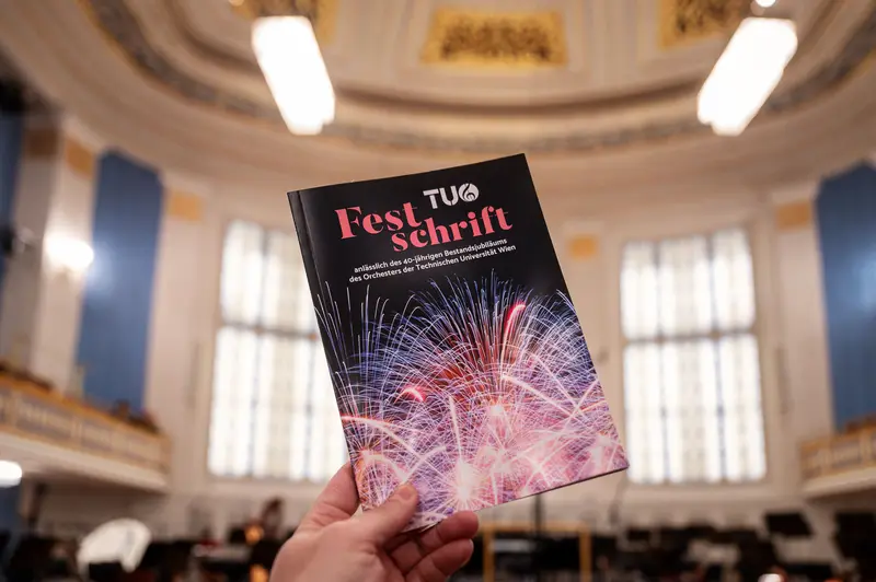 TU Festival Brochure Showcased in Elegant Historic Vienna Concert Hall