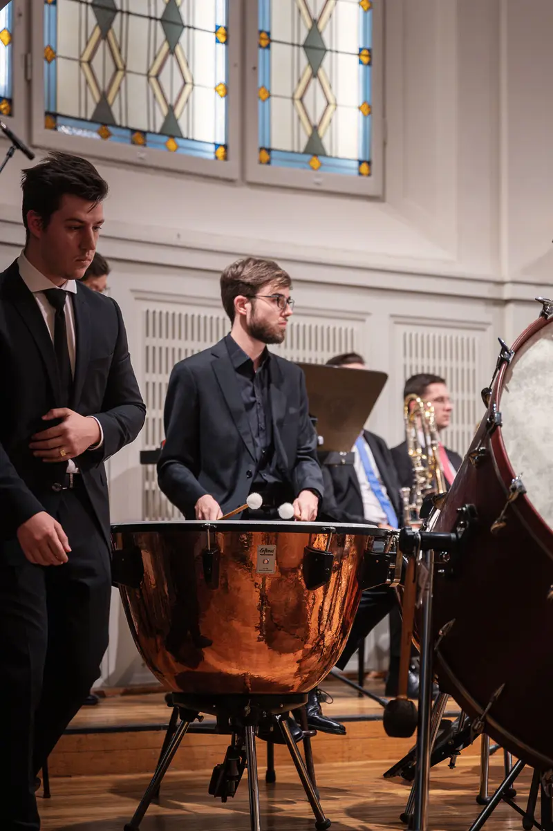 Timpanist Performing at TU Orchestra Concert in Vienna Konzerthaus