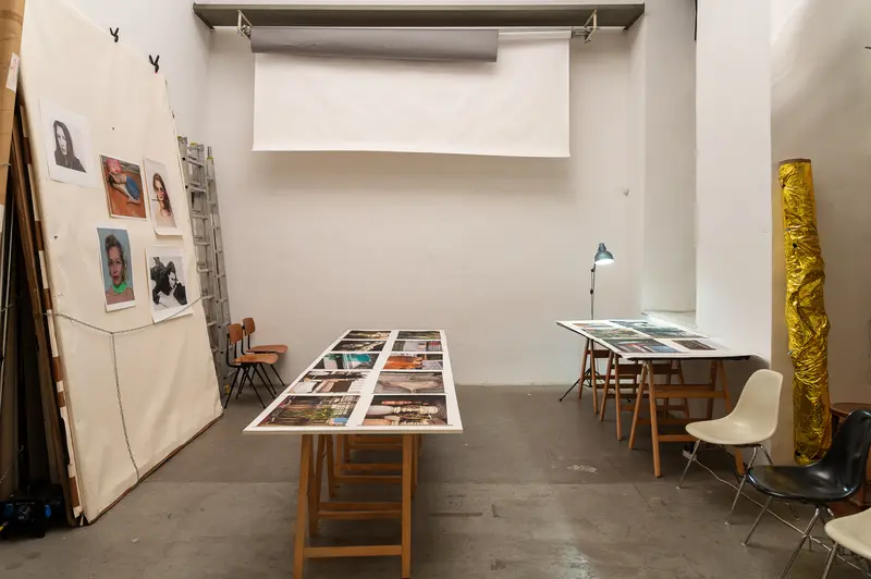 Elfie Semotan's Photography Studio During "In Transition" Event at Foto Arsenal
