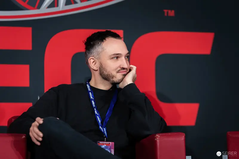 Attendee Deep in Thought at Vienna ComicCon 2024 Convention