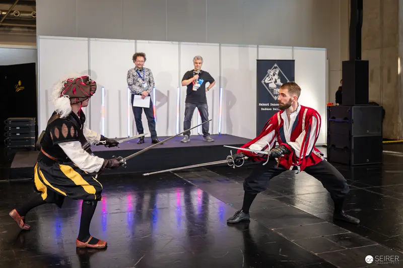 Historical European Fencing Demonstration at Vienna ComicCon 2024