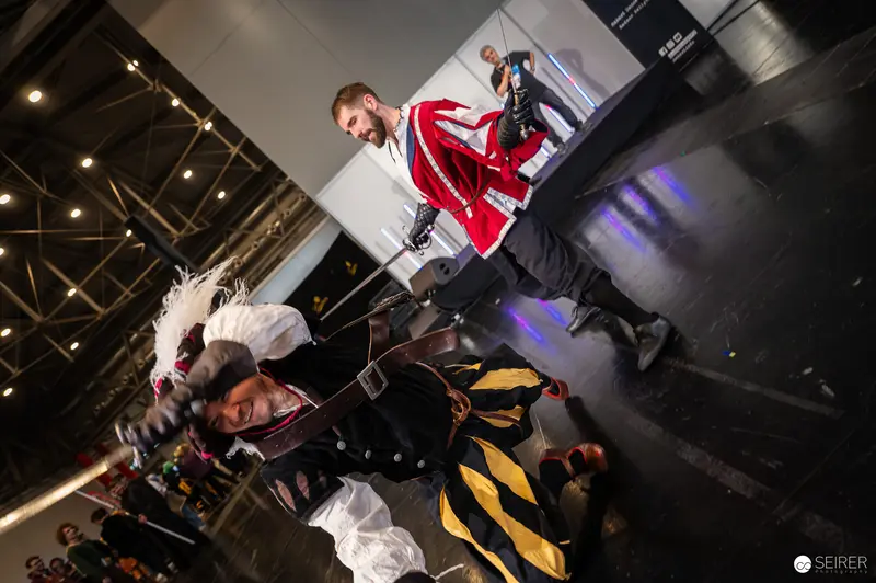 Dynamic Wrestling Cosplay Performance at Vienna ComicCon 2024